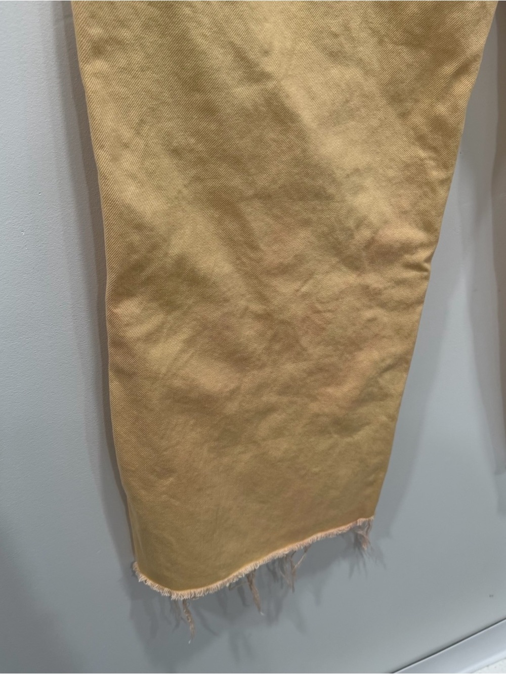 Veronica Beard Taylor High Waisted Wide Leg Crop Frayed Hem Jeans Chamomile 29 - Picture 12 of 15